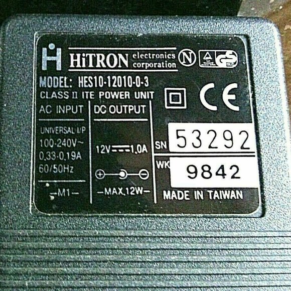 Hi Tron Charger Adapter Power Supply HES10-12010-0-3 Class 2 Travel Accessories - Picture 2 of 16